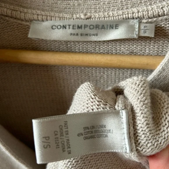 Simons Cream Button-Up Cardigan - Picture 2 of 4